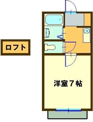 マリオ南若松(1K/2階)の間取り写真