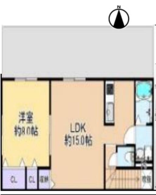 エスパーダ亀有(1LDK/2階)の間取り写真