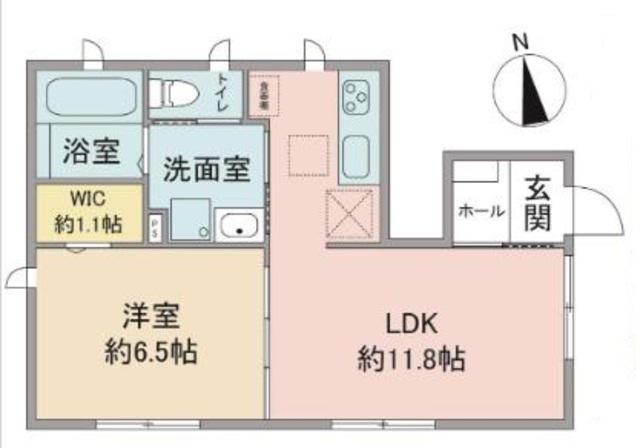 ブライトユアメゾンI(1LDK/1階)の間取り写真