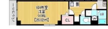 BELLAUBE大久保(1K/1階)の間取り写真