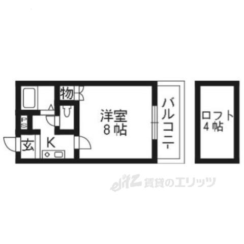 エステート明和Ⅰ(1K/1階)の間取り写真