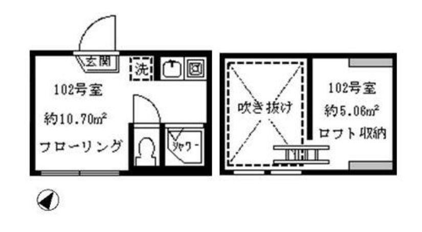 ソフィアオアシス(ワンルーム/1階)の間取り写真