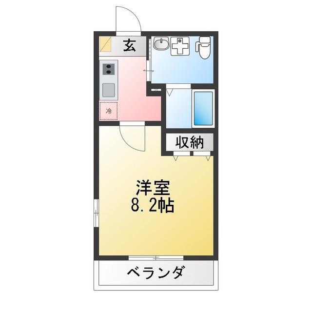 THE SUITE 横浜六浦(1K/1階)の間取り写真
