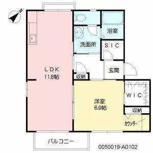 フォーレスO(1LDK/2階)の間取り写真