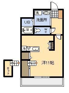 サークス霧島館(ワンルーム/3階)の間取り写真