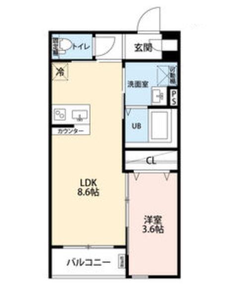ROBOT HOME 本笠寺ロボットホームモトカサデラ(1LDK/2階)の間取り写真