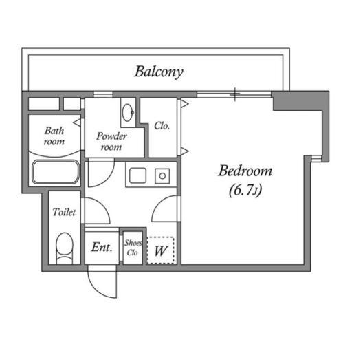 U RESIDENCE新大阪(1K/8階)の間取り写真