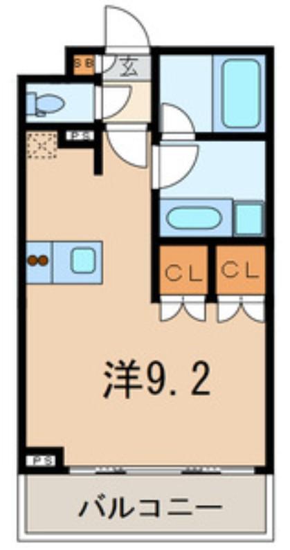 グランガーデン II(ワンルーム/2階)の間取り写真
