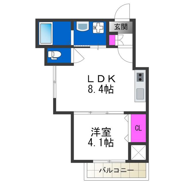 F ASECIA NOTOS(1LDK/2階)の間取り写真