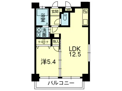 BIOS(1LDK/7階)の間取り写真