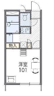 レオパレスシャルマンAIII(1K/1階)の間取り写真