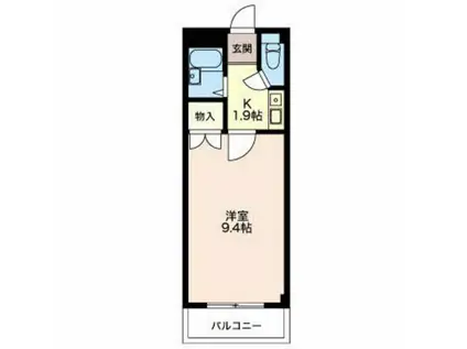 アネックス鈴木III(1K/2階)の間取り写真