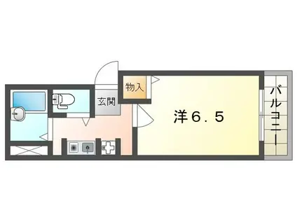 ジュネステン(1K/5階)の間取り写真