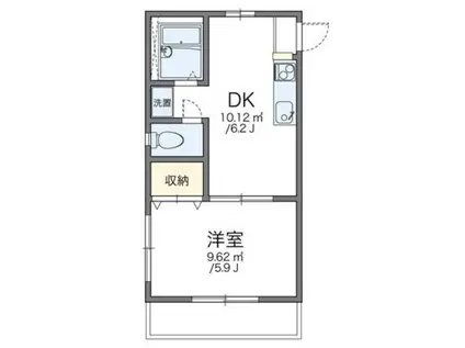 レオパレス西川口第30(1DK/2階)の間取り写真