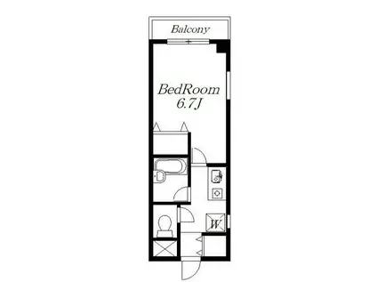 アクシーズVII(1K/3階)の間取り写真