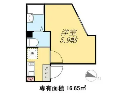 MAISONBUDDY(1K/2階)の間取り写真