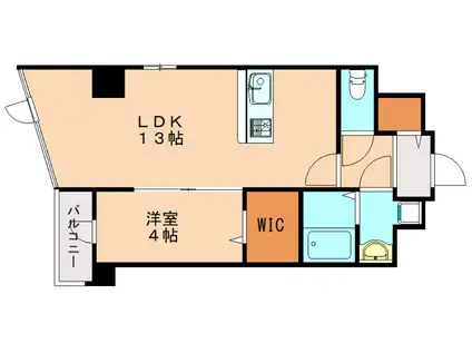 サヴィル ロウ 博多(1LDK/5階)の間取り写真