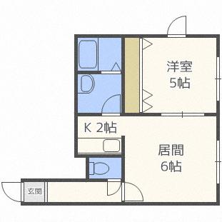 ステージノア北円山(1LDK/4階)の間取り写真