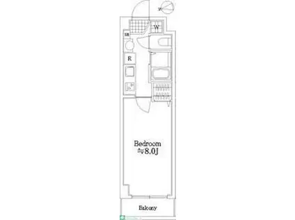 ヴェルステージ西川口2(1K/4階)の間取り写真
