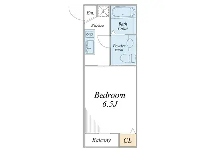 カーサ・デ・アルボル(1K/1階)の間取り写真