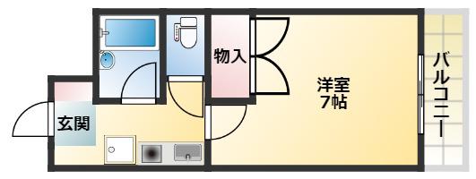 パール大宮(1K/3階)の間取り写真