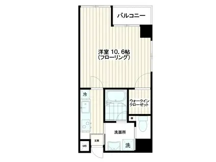 ルシエル本町(1K/2階)の間取り写真