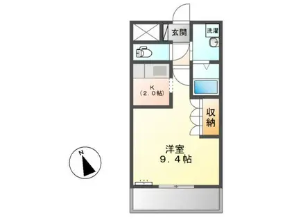 PIANA LUNA(ワンルーム/1階)の間取り写真