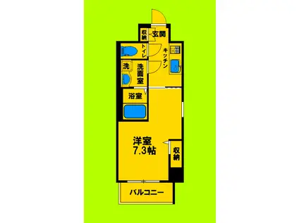 ファーストフィオーレ江坂グレイス(1K/8階)の間取り写真