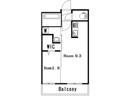 サクセスカバーヒルズ(1DK/9階)の間取り写真