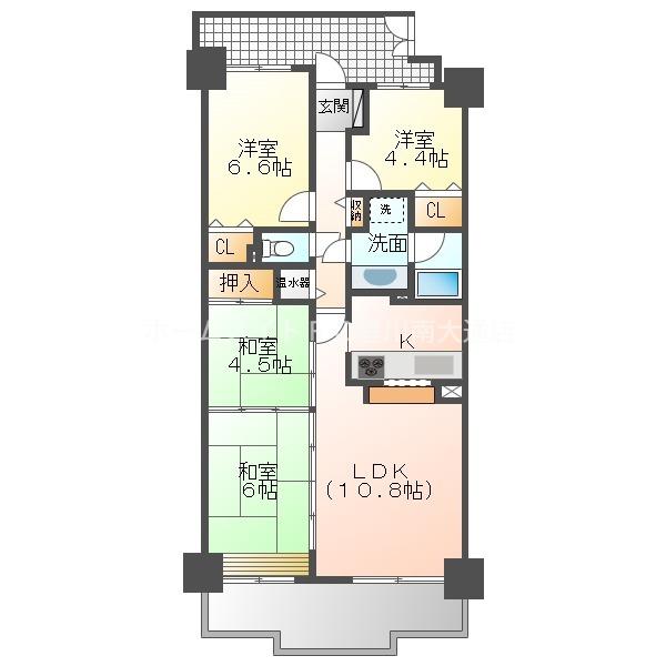 パストラルハイム豊橋弐番館(4LDK/2階)の間取り写真