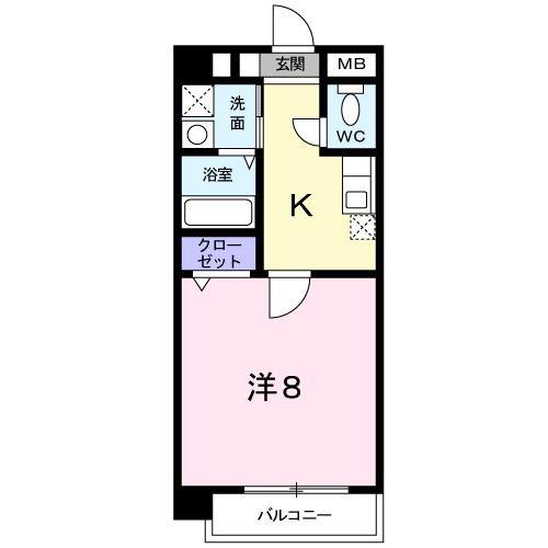 天然館ビルIV(1K/7階)の間取り写真