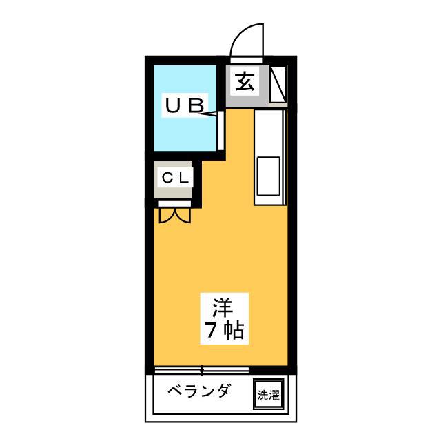 ウィーンハイツ(ワンルーム/1階)の間取り写真