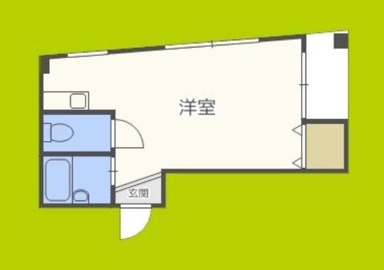 アヴァンス弁天町II(ワンルーム/5階)の間取り写真