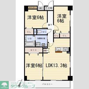 アヴニール・シエル(3LDK/4階)の間取り写真