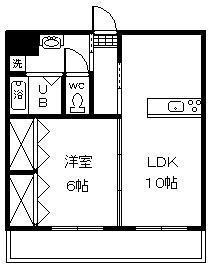 ルーツヒルズ(1LDK/1階)の間取り写真