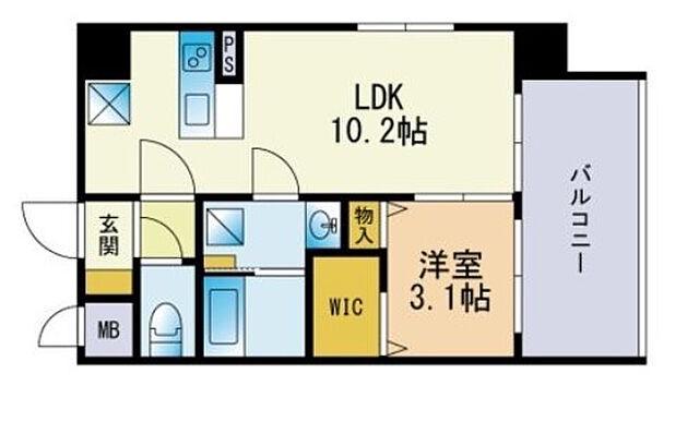 FERIO博多駅南(1LDK/10階)の間取り写真