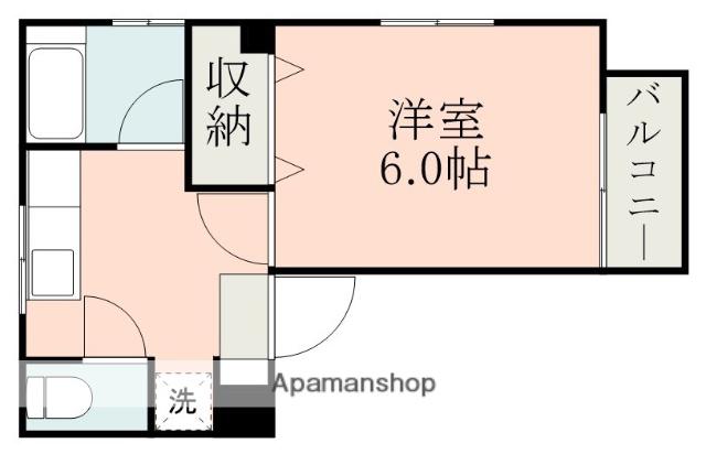 城山スカイハイツ(1K/3階)の間取り写真