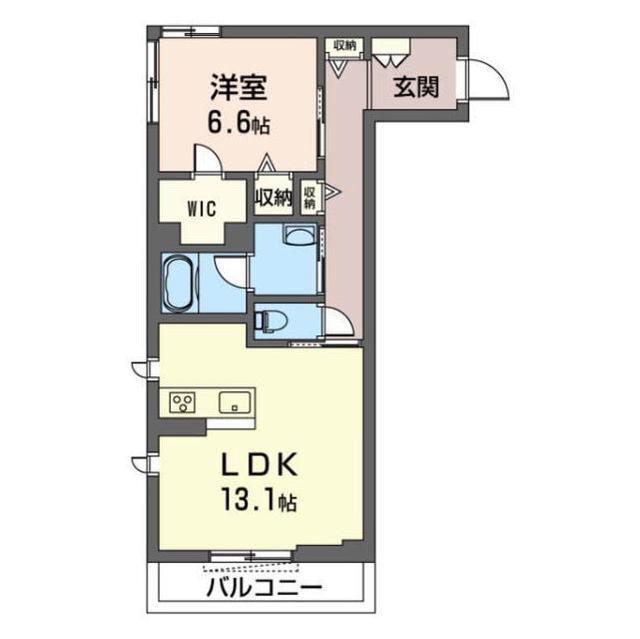 ディアコート宮崎台A(1LDK/3階)の間取り写真