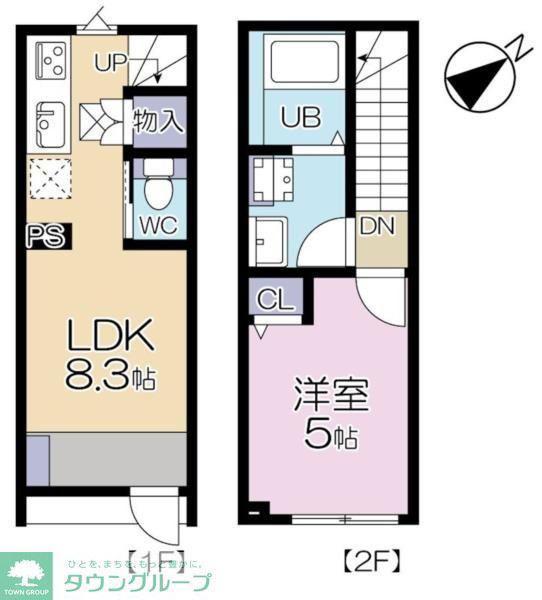 MOK-TERRACE NERIMA VILLA(1LDK/1階)の間取り写真