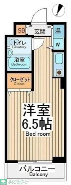 ヴィラリッツ鶴見中央(ワンルーム/5階)の間取り写真