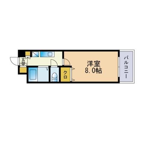 STUDIO APARTMENT KICHI(1K/3階)の間取り写真