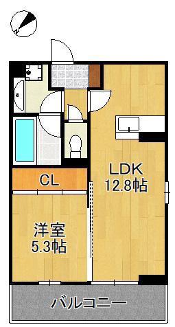 ヴィバーチェ(1LDK/3階)の間取り写真