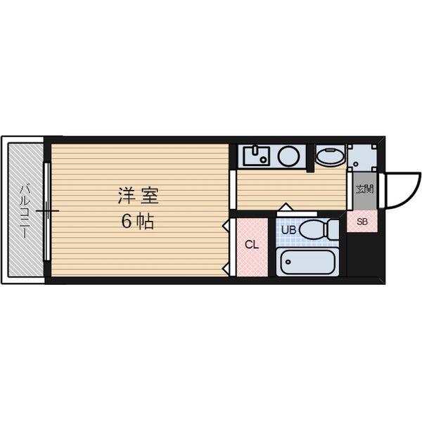 ラフォルテ大森(ワンルーム/2階)の間取り写真