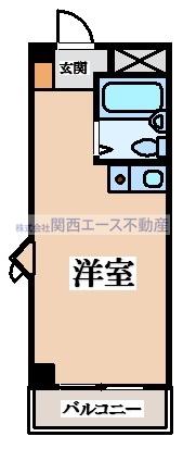 リリーフ明日香(ワンルーム/3階)の間取り写真