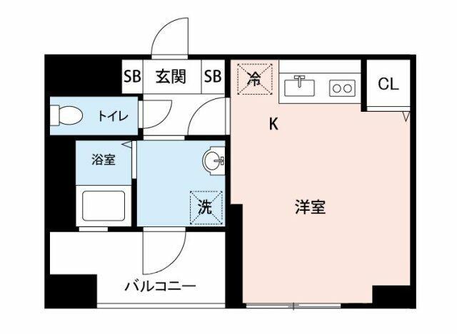 マイナビSTAY西五反田2(ワンルーム/3階)の間取り写真