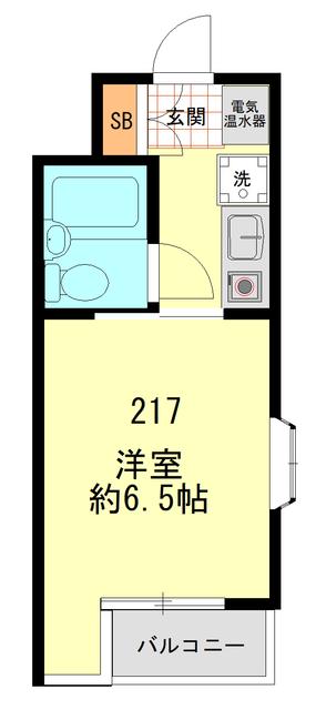 日神パレス戸塚(1K/2階)の間取り写真
