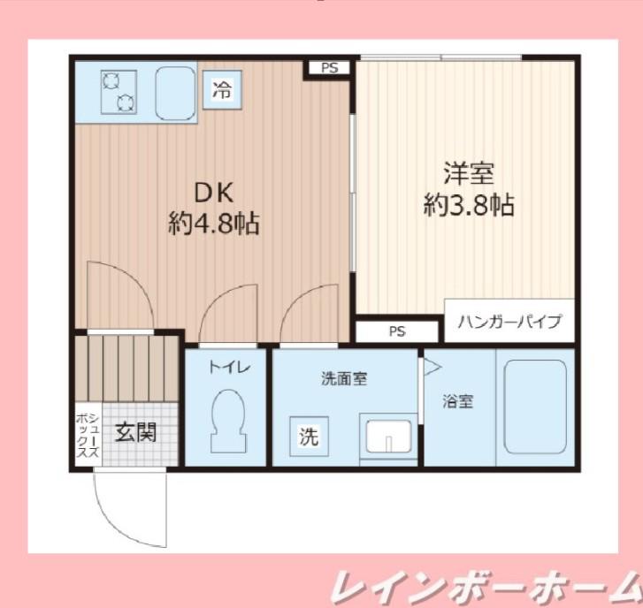VINOSITY柏(1DK/3階)の間取り写真