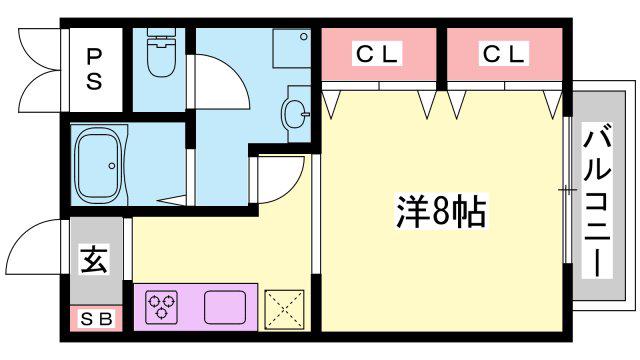 なおはうす(ワンルーム/2階)の間取り写真