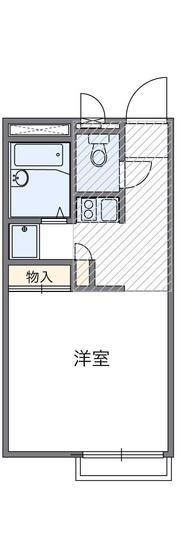 レオパレスフォンターナ(1K/1階)の間取り写真