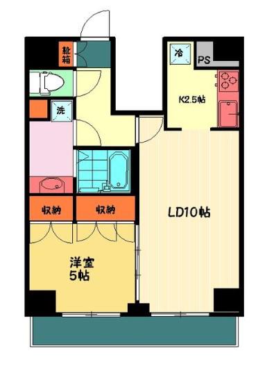 MALULANI南青山(1LDK/11階)の間取り写真